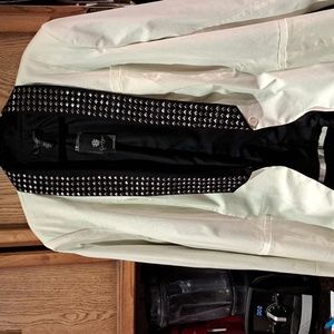Jessica Simpson   3X  evening white jacket with stunning black lapels with studs